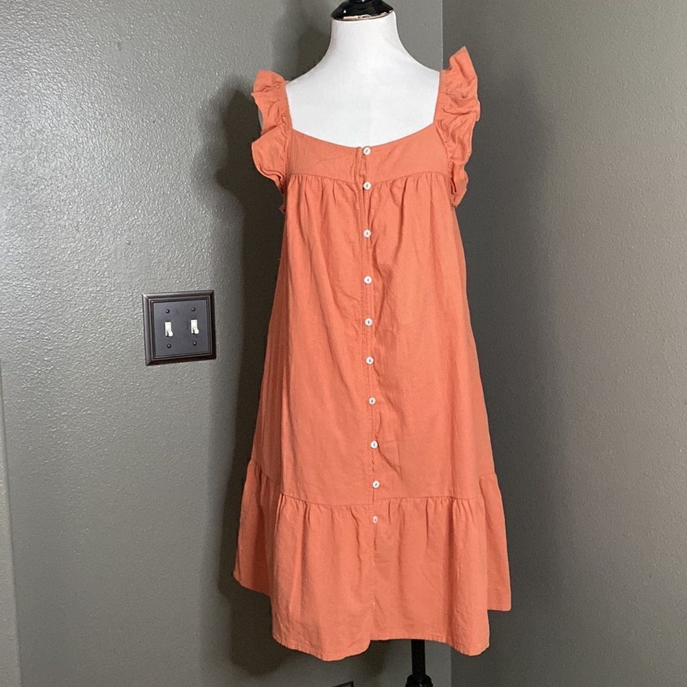 Universal Thread Apricot Womens Flutter Sleeveles… - image 2